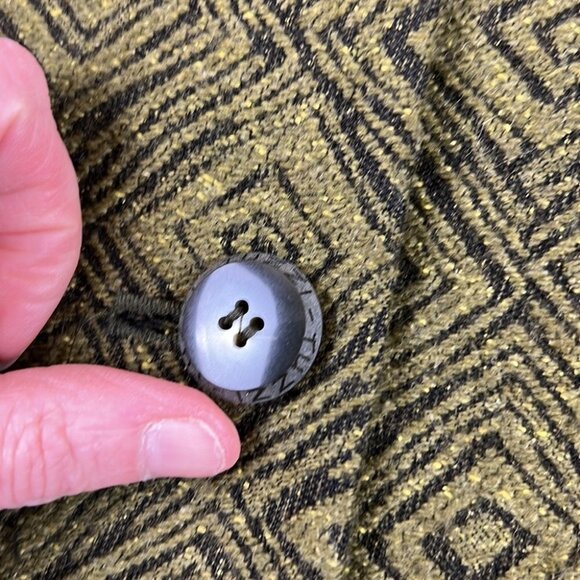 Tuzzi Green Geometric Long Blazer - Picture 8 of 10